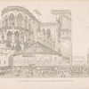 Vue du grand vestibule, en forme de tente, évigé à l'entrée de l'Église de Notre-Dame.