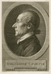 Johann Caspar Lavater, 1741-1801.
