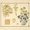 Abstract design based on flowers and leaves