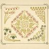 Abstract design based on small leaf shapes