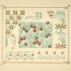 Abstract design based on berries and flower buds
