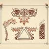 Abstract design based on flowers