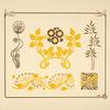 Abstract design based on flowers and thorns