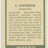 G. Stevenson.