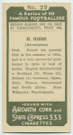 H. Hibbs.