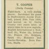T. Cooper.