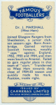 Dr. J. Marshall.