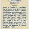 S. Matthews.