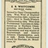E. R. Whitcombe.