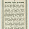 Aubrey Basil Bommer.