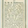 E. W. e. Holderness.