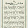 Alexander Frederick Simpson.