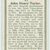 John Henry Taylor.