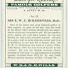 Sir. E. W. E. Holderness, Bart.