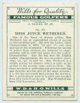 Miss Joyce Wethered.