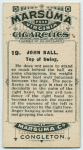 John Ball. Top of swing.