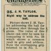J. H. Taylor. Right way to address the ball.