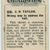 J. H. Taylor. Wrong way to address the ball.