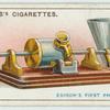 Edison's first phonograph.