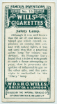 Safety lamp.