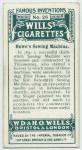 Howe's sewing machine.