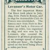 Levassor's motor car.