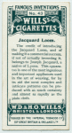 Jacquard loom.