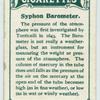Syphon barometer.