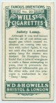 Safety lamp.