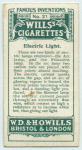 Electric light.