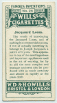 Jacquard loom.