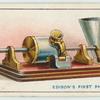 Edison's first phonograph.