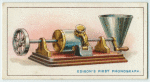 Edison's first phonograph.