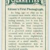 Edison's first phonograph.