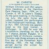 W. Christie.
