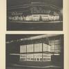 1. Vue de nuit du magasin Leiser, à Berlin. 2. Kiosque d'exposition pour journaux