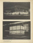 1. Vue de nuit du magasin Leiser, à Berlin. 2. Kiosque d'exposition pour journaux