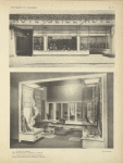 1. Façade du magasin. 2. Vue intérieure du magasin Grumberg