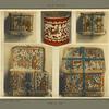 Coffre en bois et en écorce avec ferrures, décors de personnages, [...]