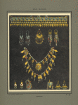 Boucles d'oreilles et colliers en or et argent avec pierres de couleurs