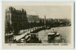 Thames Embankment and Cleopatra's Needle.
