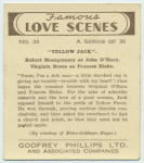 Yellow Jack. Robert Montgomery as John O'Hara. Virginia Bruce as Francis Blake.