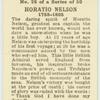 Horatio Nelson.