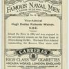 Vice-Admiral Hugh Dudley Richards Watson, C.B.E.