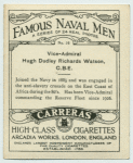 Vice-Admiral Hugh Dudley Richards Watson, C.B.E.