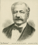 Portrait of M. de Lesseps, 1805-1894