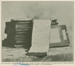 The original journals of Lewis and Clark as they appear in the rooms of the American Philosophical Society at Philadelphia