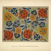 Design based on multicolored round flowers