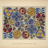 Design based on multicolored floral shapes