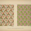 Design based on woman's head and vegetal shapes; design based on vegetal shapes